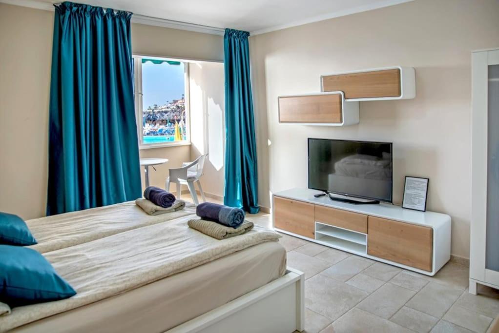 First Line Ocean View Studio Puerto de Santiago  Exteriör bild